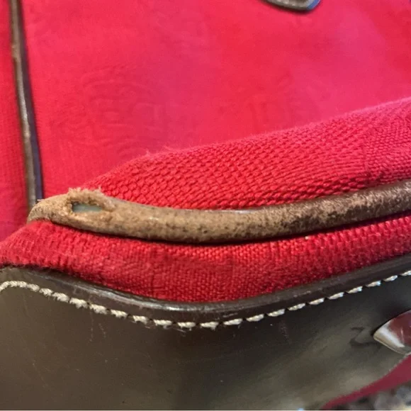 DOONEY & BOURKE Vintage Bundle Red Bags Double Pocket and Monogram 6 Pieces - Picture 11 of 15